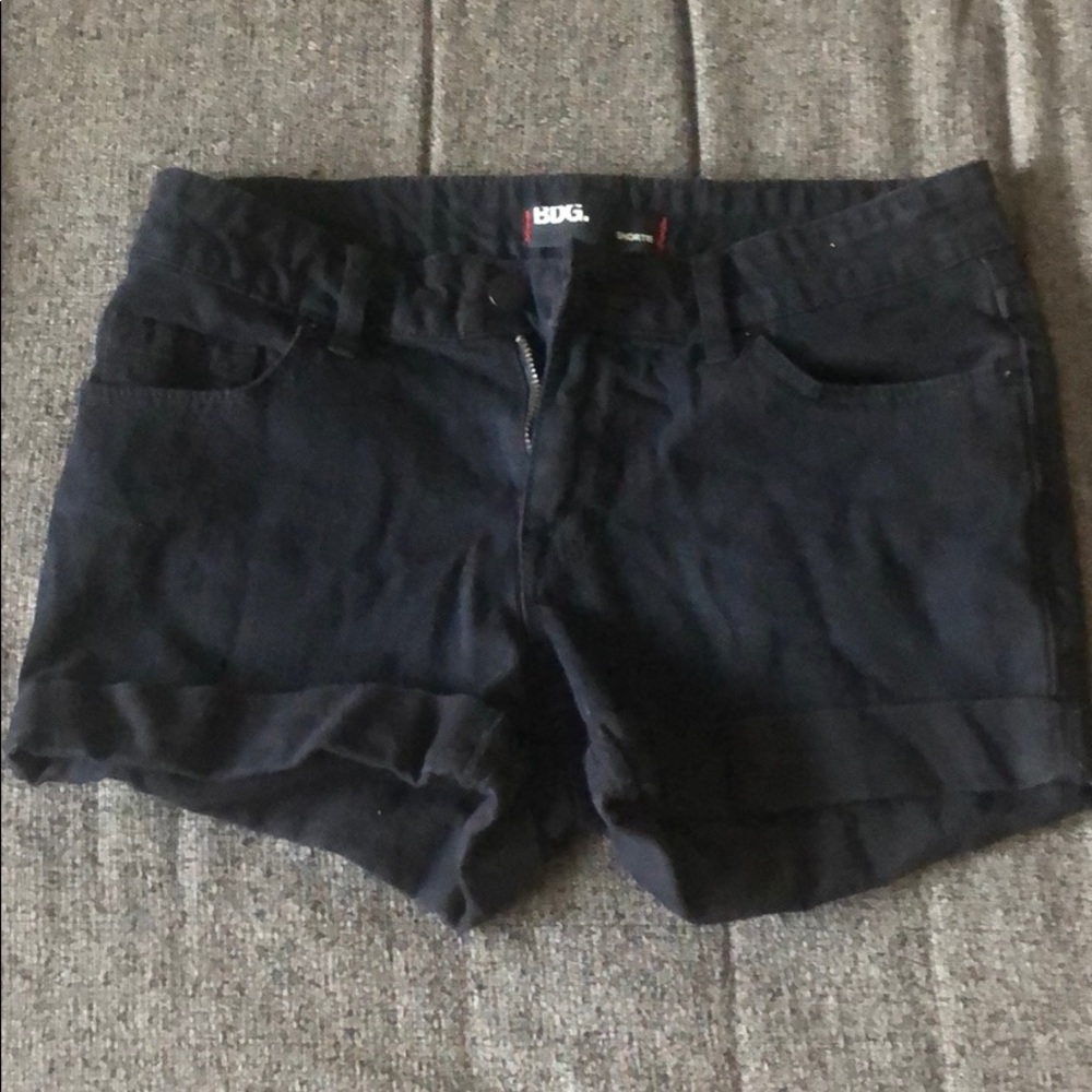 BDG Black Denim Hot Pants